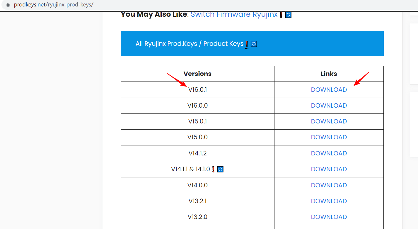 Ryujinx Prod Keys v17.0.0 Latest File Download